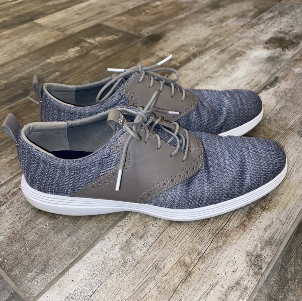 Cole Haan C31346 Mens Grand Tour Knit Oxfords Sz 12M Casual Sneaker Shoe